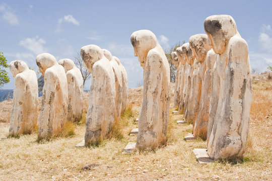 The memorial at Anse Cafard in martinique