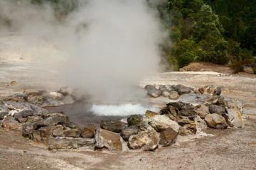 Fumarole thermal springs