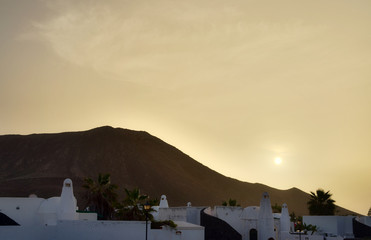 Lanzarote at dusk or dawn