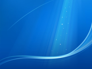 Blue Christmas Background With Wave