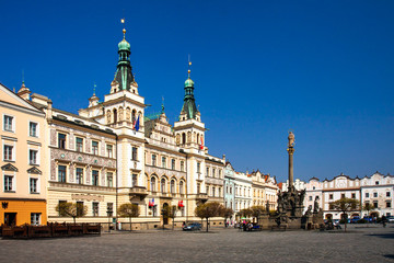 Czech Republic, Pardubice, guildhall on Pernstynske square