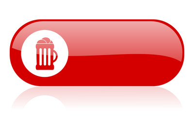 beer red web glossy icon