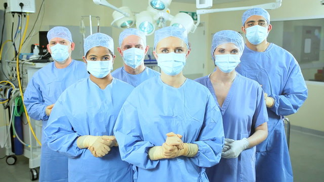 Portrait Multi Ethnic Surgical Team