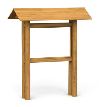 Isolated Wooden Board