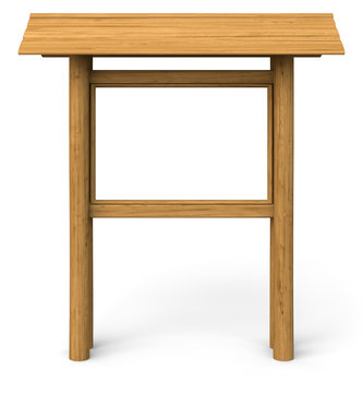 Wooden Panel With White Background