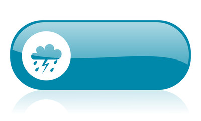 weather blue web glossy icon