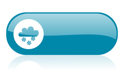 weather blue web glossy icon