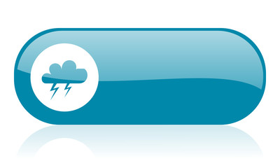weather blue web glossy icon