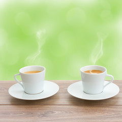 two coffee cups