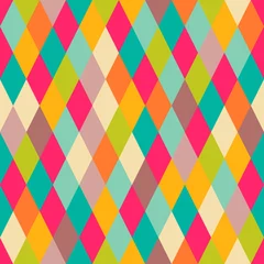 Fototapete Farbenfroh Nahtloses Muster der abstrakten geometrischen Raute