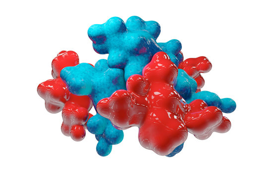 Hormone - isoliert - 3D Render