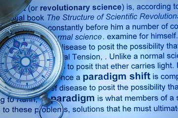 Paradigm shift concept - obrazy, fototapety, plakaty