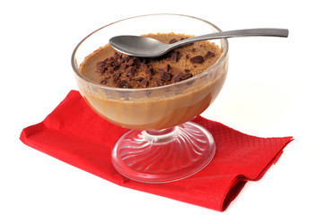 Entremets au café et éclats de chocolat
