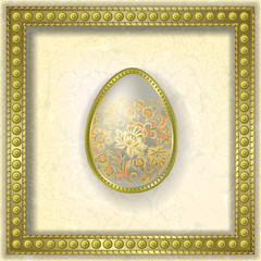 abstract illustration with easter egg