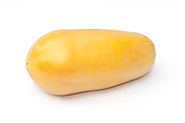 Papaya fruit isolate on the white background