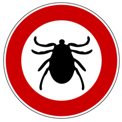 Schild - Zecken