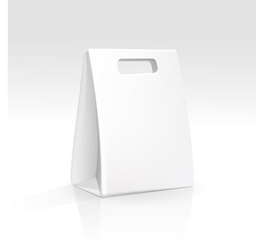 Empty Shopping Bag on White Background