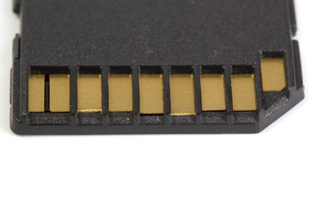 SD flash card close-up