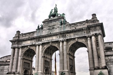 Fototapeta na wymiar Bruksela, Belgia - Cinquantenaire arch