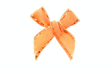 orange ribbon bow.