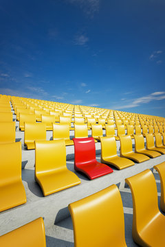3d stadium chairs concept