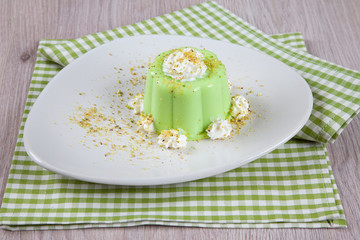 Budino al pistacchio
