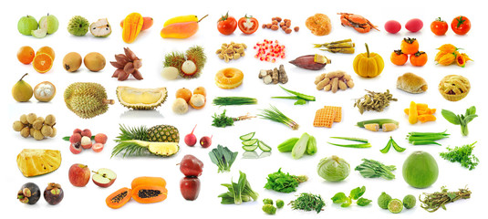 collection of fruit and Vegetables