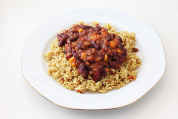 Chili con carne mit Reis