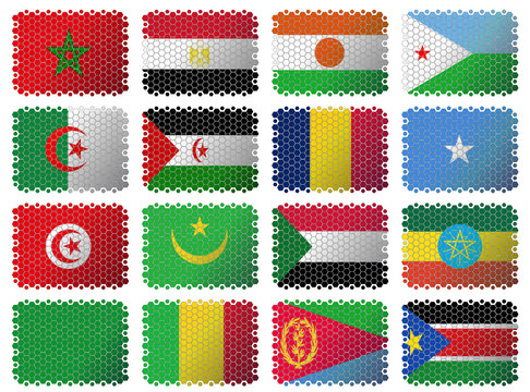 Mozaic national flags