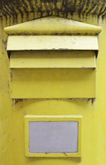 Yellow letterbox