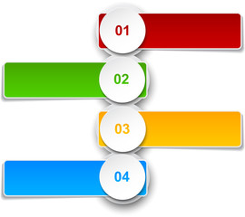 Obraz premium Numbered infographics list design.