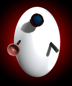 An evil Easter egg that has taken the form of a Dalek.
