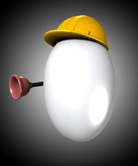 Easter Egg that is also a plumber.