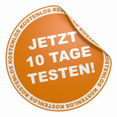 3D Aufkleber Orange - Jetzt 10 Tage testen