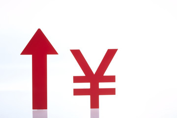 Obraz premium Currency symbols and arrows