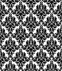 Seamless background in retro damask style