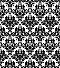 Tuinposter Seamless background in retro damask style © Vector Tradition