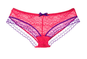 Dark pink and purple lacework sexy panties