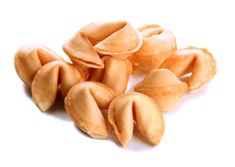 Fortune cookies, isolated on white