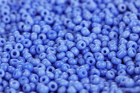 Blue Beads Closeup