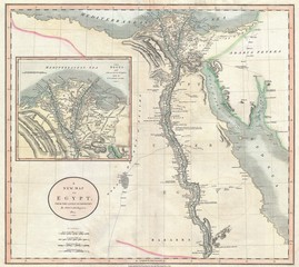 Egypt vintage map