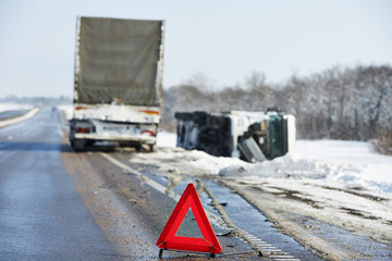 winter car crash