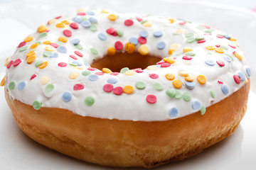 Freshly baked doughnut