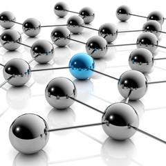 Network und Business - 3D Grafik / 3d Illustration