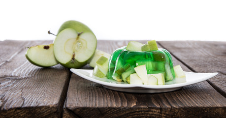Apple Jello on white