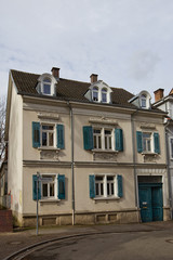 Old two-storied house in Offenburg, Germany