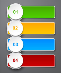 Obraz premium Numbered list design.