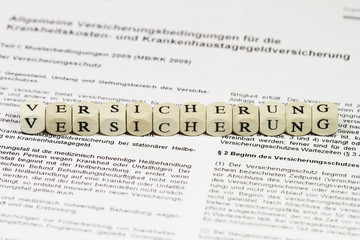 Obraz premium Versicherung