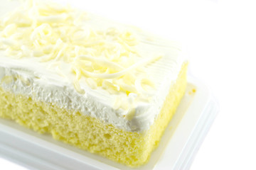 Cake on a white background