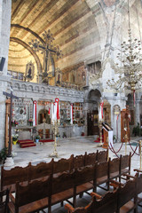 Inside an orthodox church